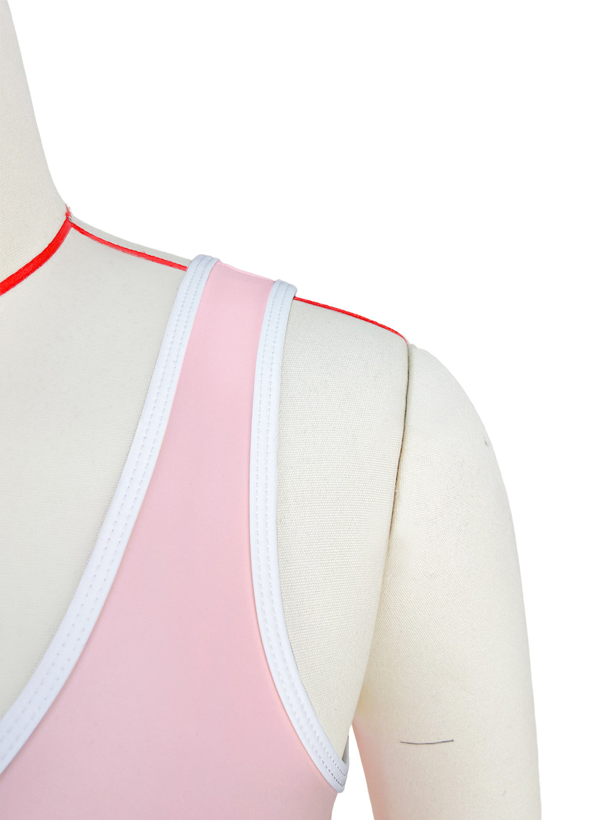 Contrast Color Vest Flared Shorts Sports Yoga Sets