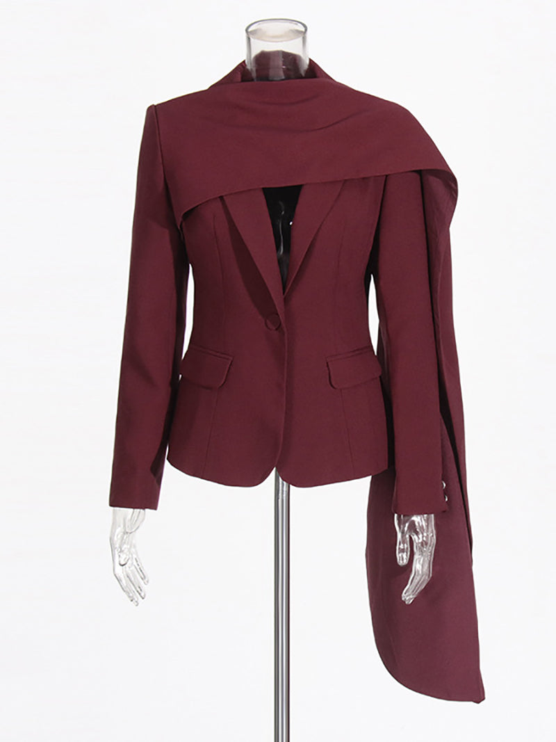 Fashion Slim Shawl Collar Blazer