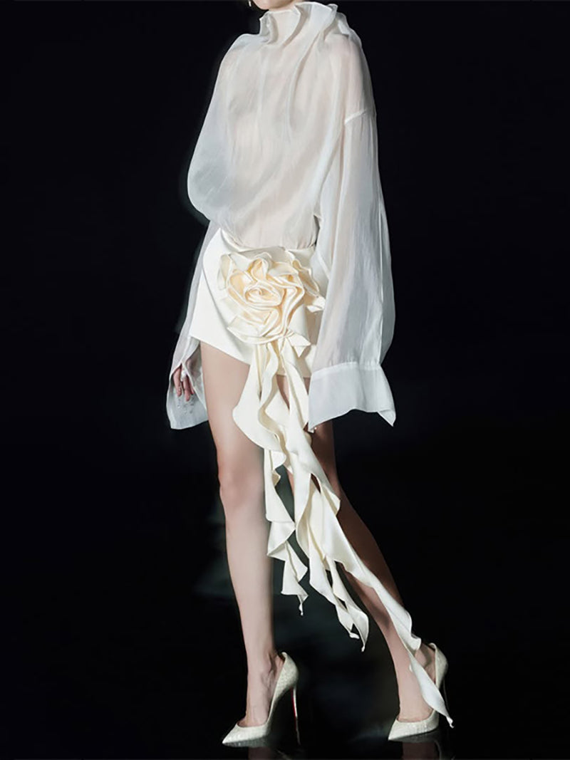 Fashion Oversized Sheer Sun Protection Shirt