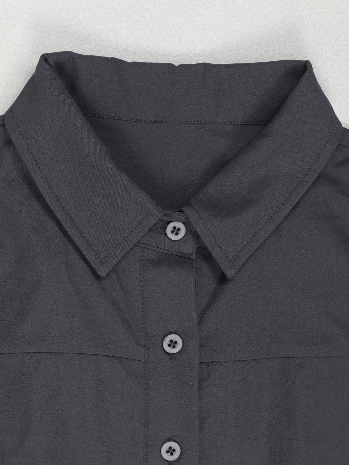 Casual Sleeveless Button Down Cinched Waist Jumpsuit