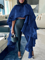 Fashion Satin Face Loose Cope Pullover