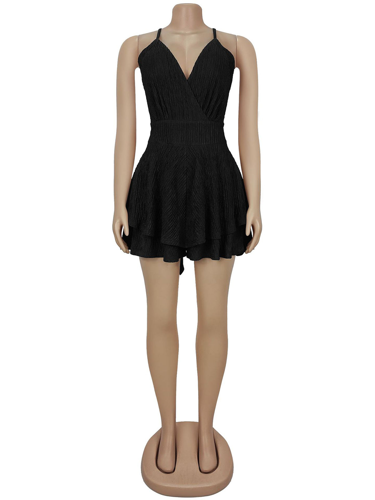 Sexy Spaghetti Straps Backless Mini Dress