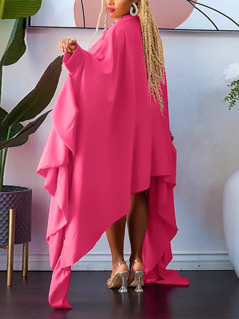 Fashion Loose Batwing Sleeve Smock Dress