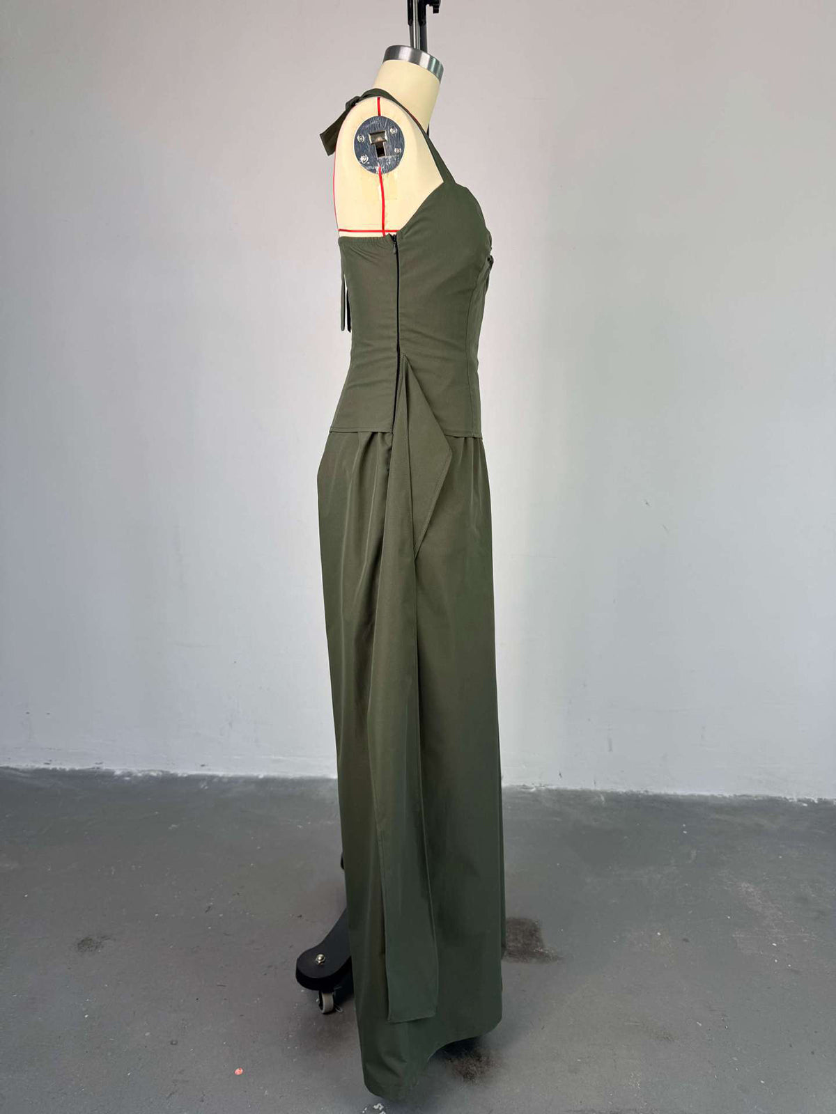 Elegant Halter Sleeveless Wide Leg Jumpsuit