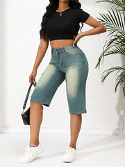 Fashion High Waist Loose Jeans Denim Shorts