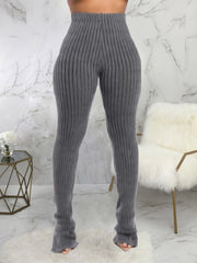 Ribbed Knit High Waist Leggings