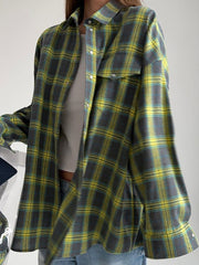 Vintage Loose Plaid Shirt