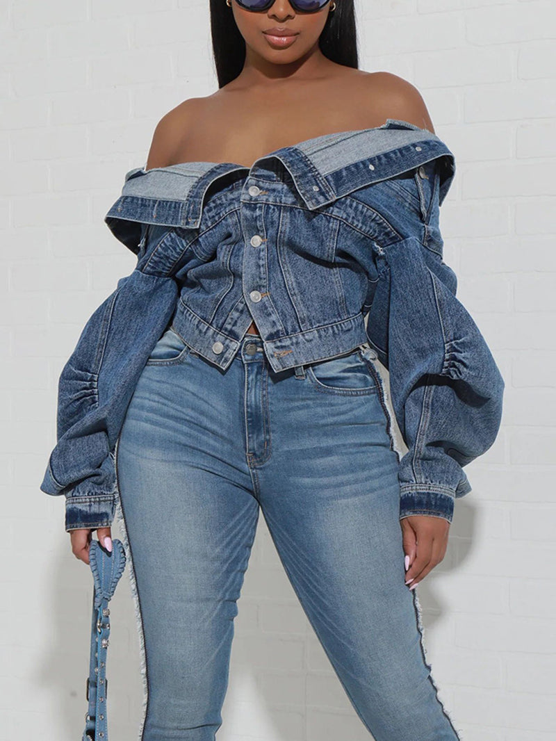 Fashion Street Loose Denim Jacket