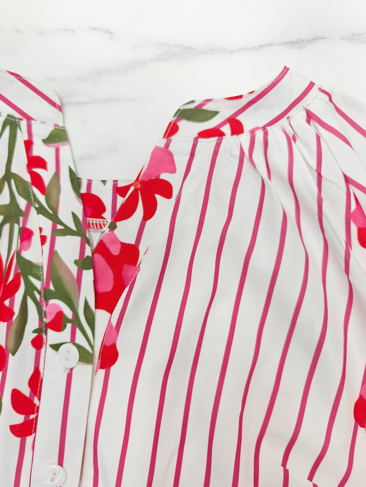 Casual Floral Print Loose Maxi Dress