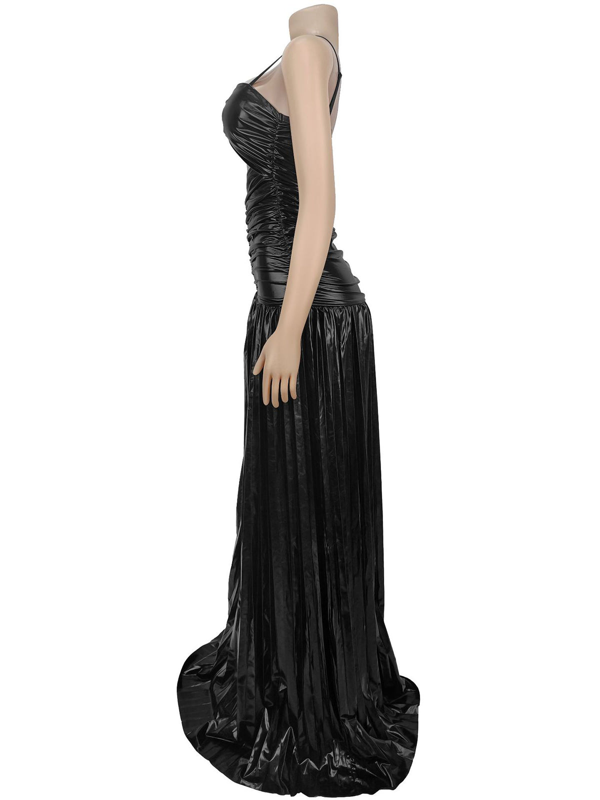 Sexy Hollow Out Party Club Pleated Maxi Dress