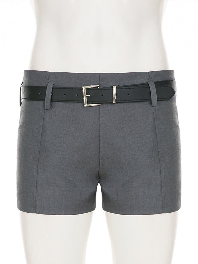 Fashion Halterneck Corset Top Shorts Two Piece Set