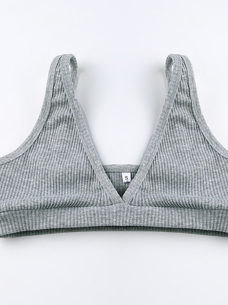 Casual Sports Yoga Ribbed Crop Top Jacket Shorts Sets