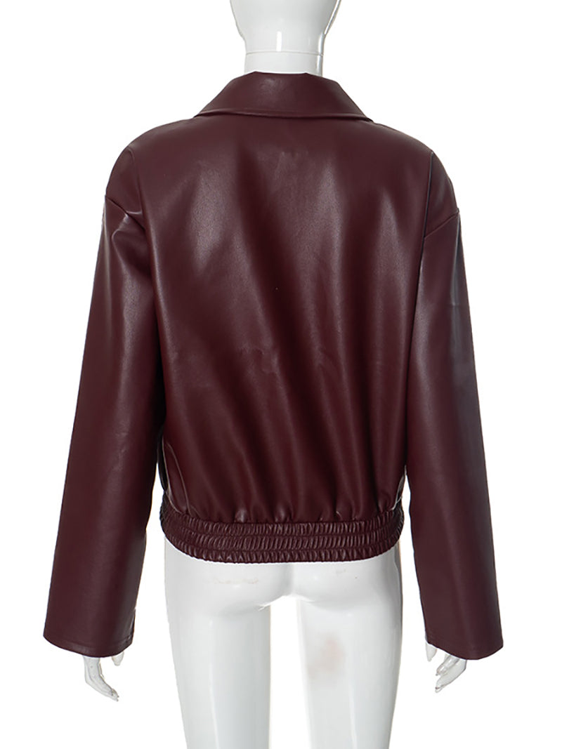 Streetwear Fashion Faux Leather Jacket