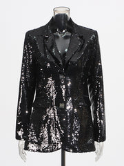 Luxury Sequin Slim Blazer