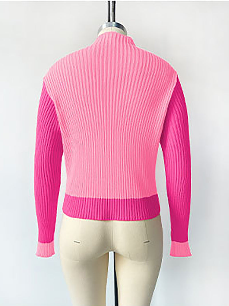 Fashion Long Sleeve Knit Pullover Sweater