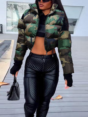 Fashion Camo Padded Jacket Vest