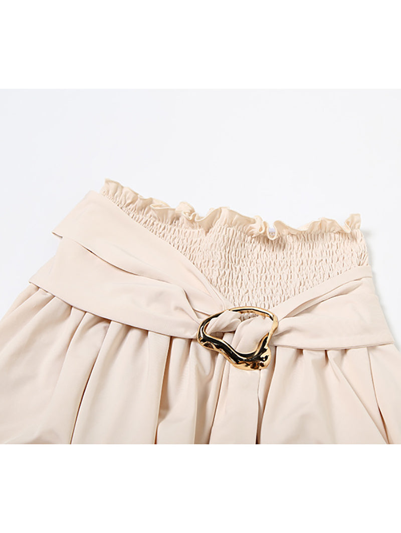 One Shoulder Crop Top Personalized Skirt Set