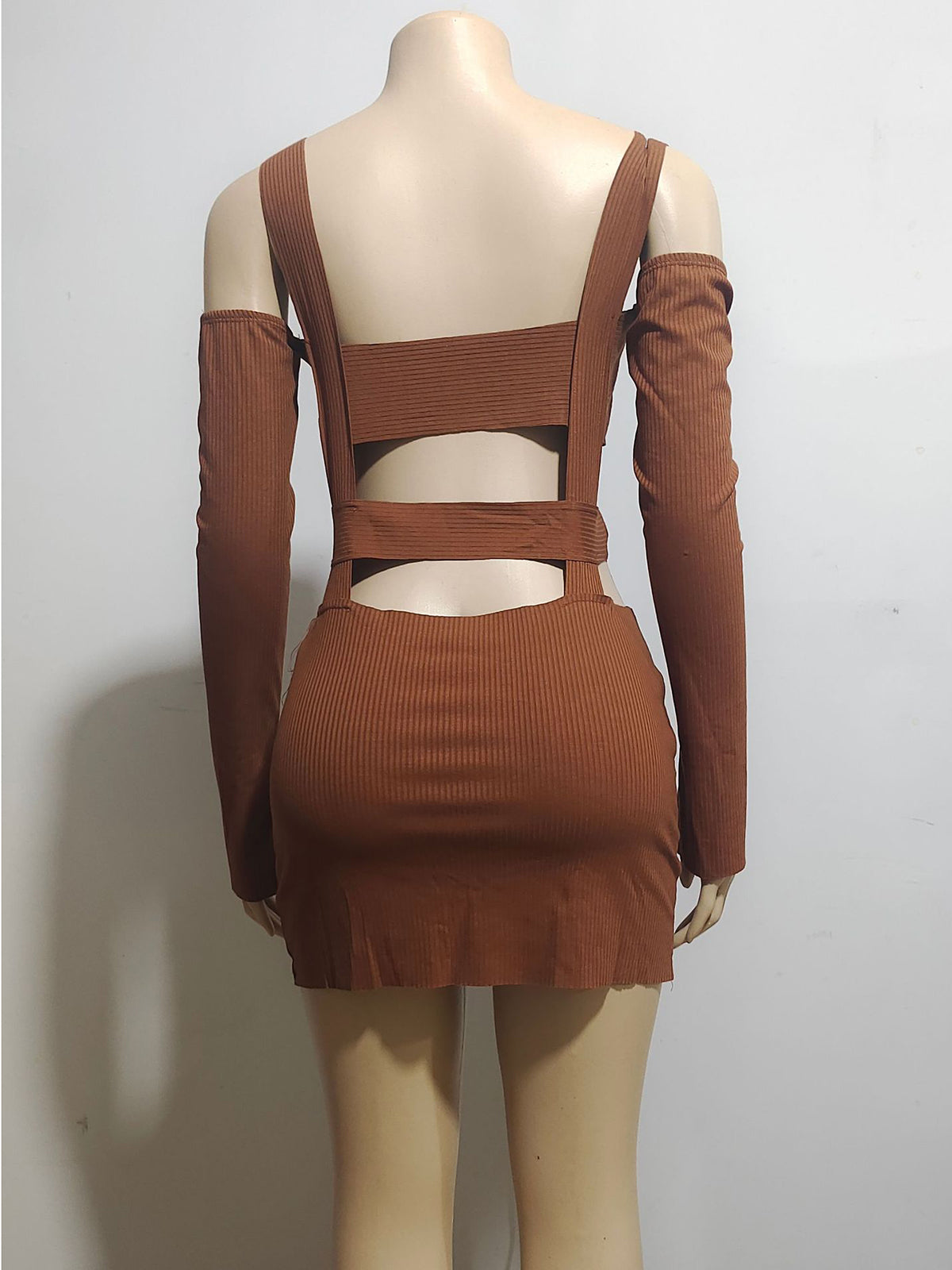 Sexy Hollow out Crop Suspenders Dress