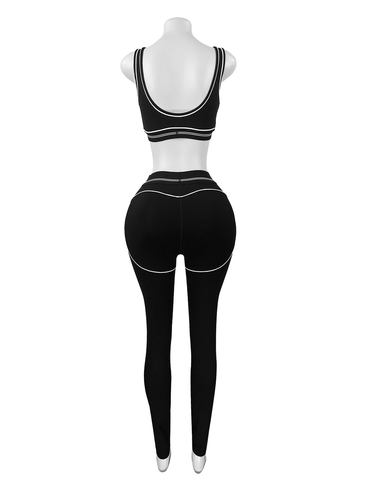 Sleeveless Tank Top Skinny Jogging Pants Matching Set