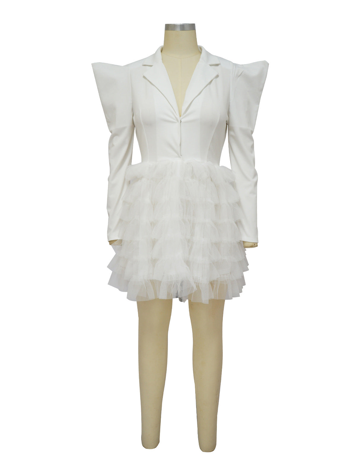 Sexy Gauze Patchwork Party Club Shirt Dress