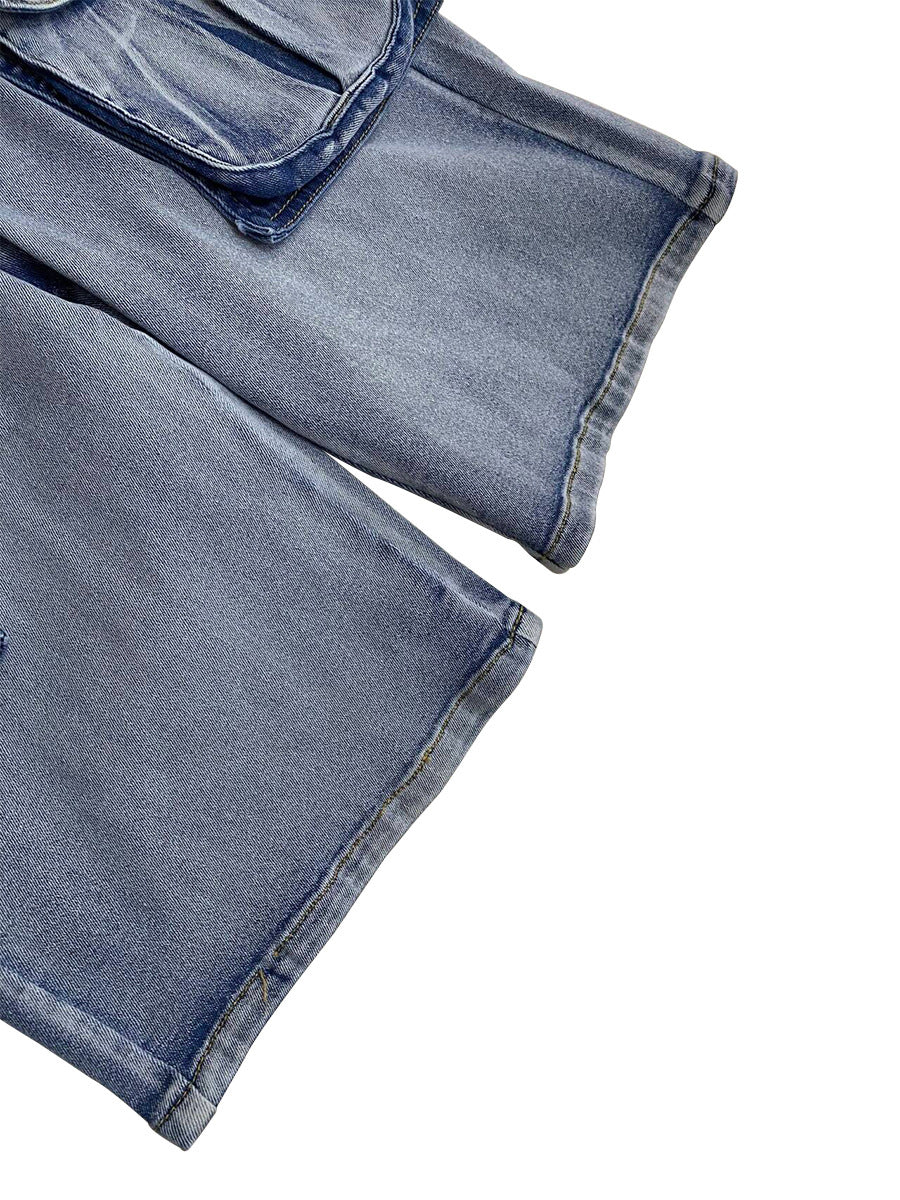 Casual Pocket Cargo Jean Shorts
