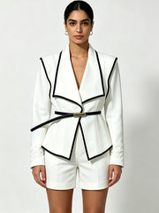 Women's Elegant V-Neck Blazer-boutique