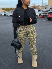 Fashion Cropped Puffer Long Sleeve Jacket