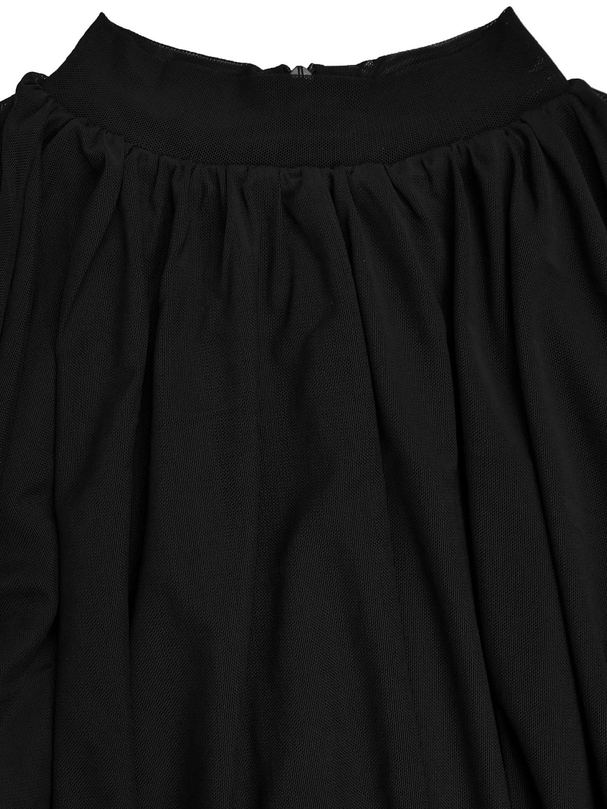 Casual Half High Collar Pleated Romper