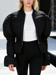 Fashion Slim Cropped Puffer Jacket