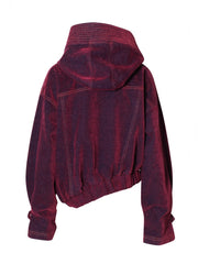 Fashion Asymmetric Hooded Denim Jacket