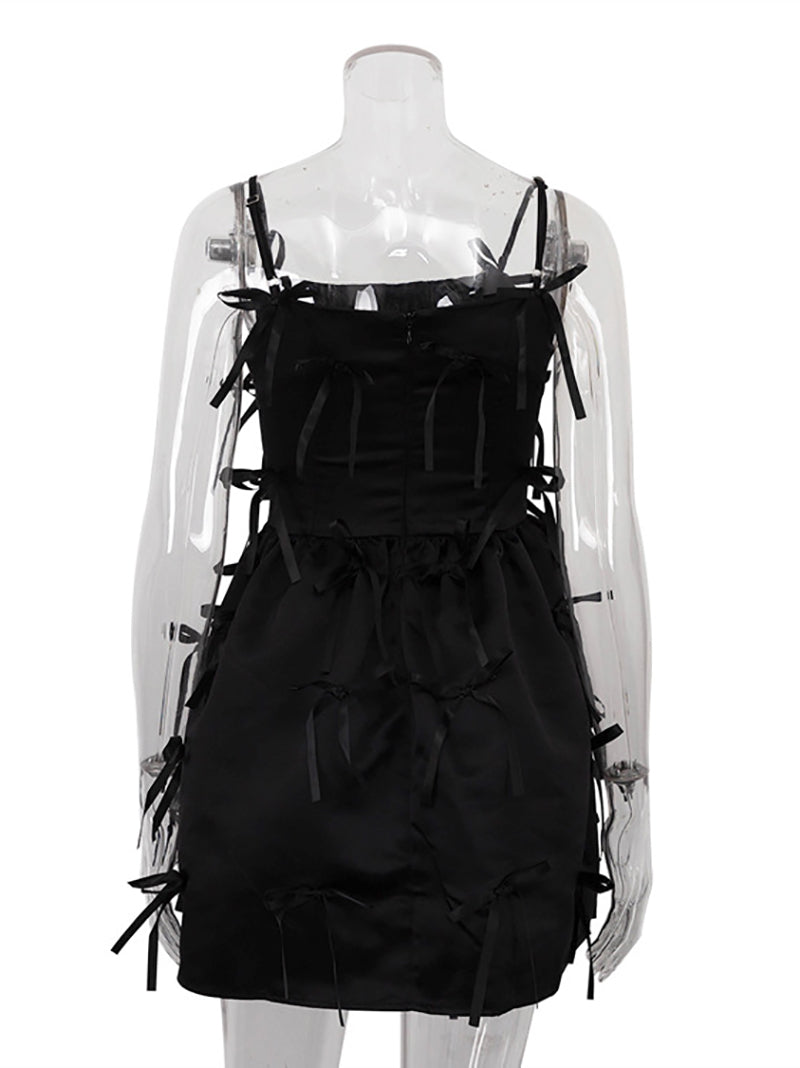 Elegant Bow Embellishment Party Dress