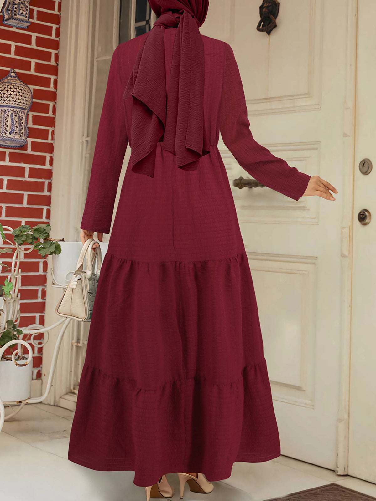 Fashion Long Sleeve Top Maxi Dress Set