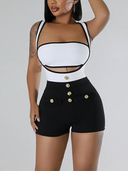 Sleeveless Backless Hollow Out Romper