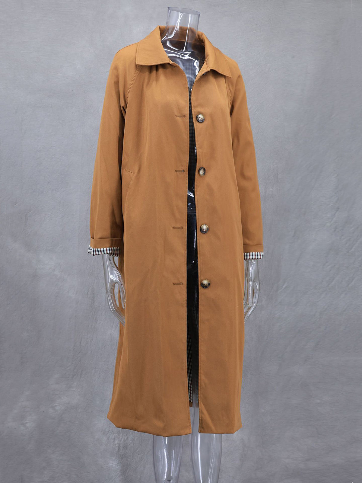 Fashion Single Breasted Trench Coat