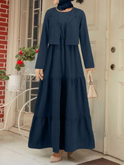 Fashion Long Sleeve Top Maxi Dress Set