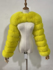 Fluffy Faux Fur Warm Shawl Jacket Coat