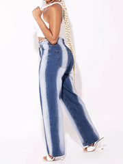 Gradient Color Slim Fit Butt Lift Jeans