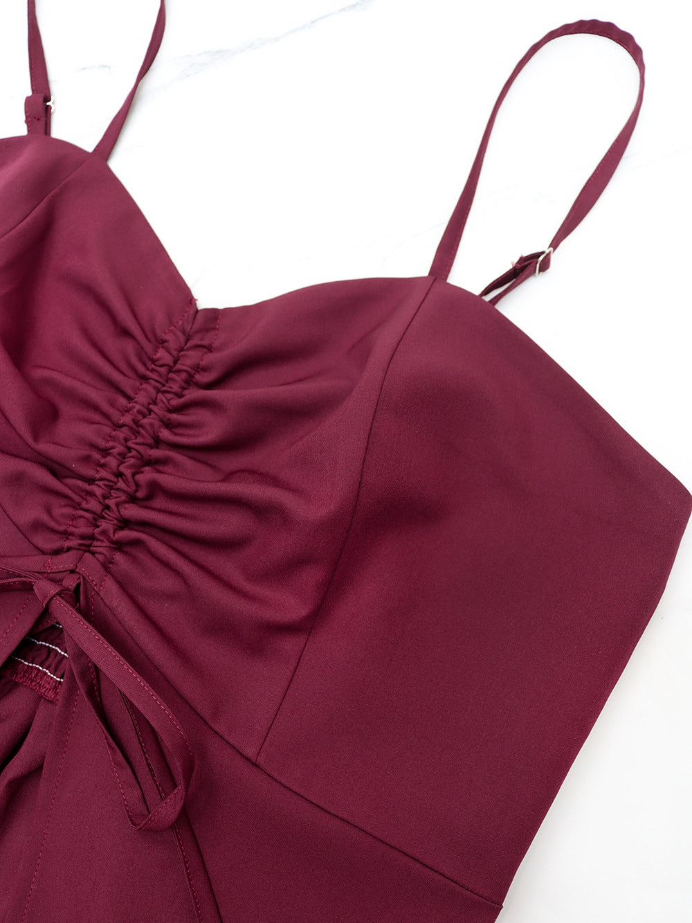 Fashion Sling Dress Pure Shorts Two Piece Set