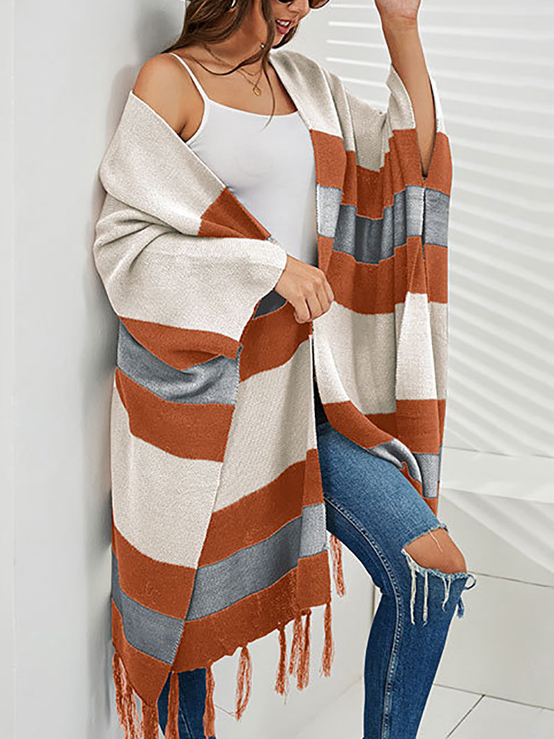 Fashion Knit Sweater Shawl Coat