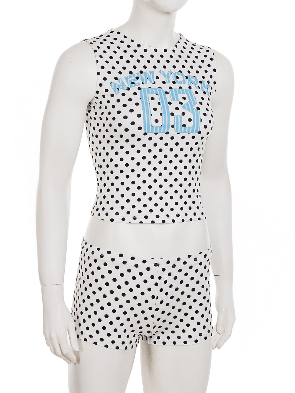 Sleeveless Print Vest And Shorts Casual Set