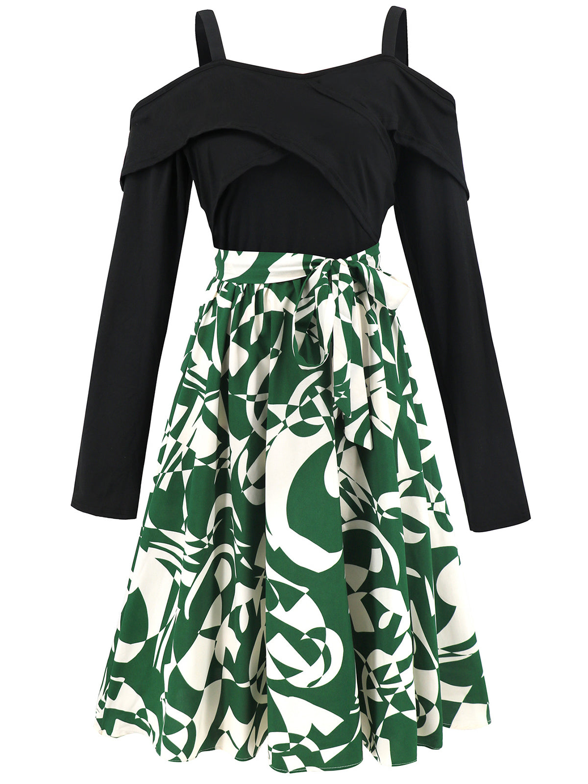 Casual Off Shoulder Floral Print Midi Dress