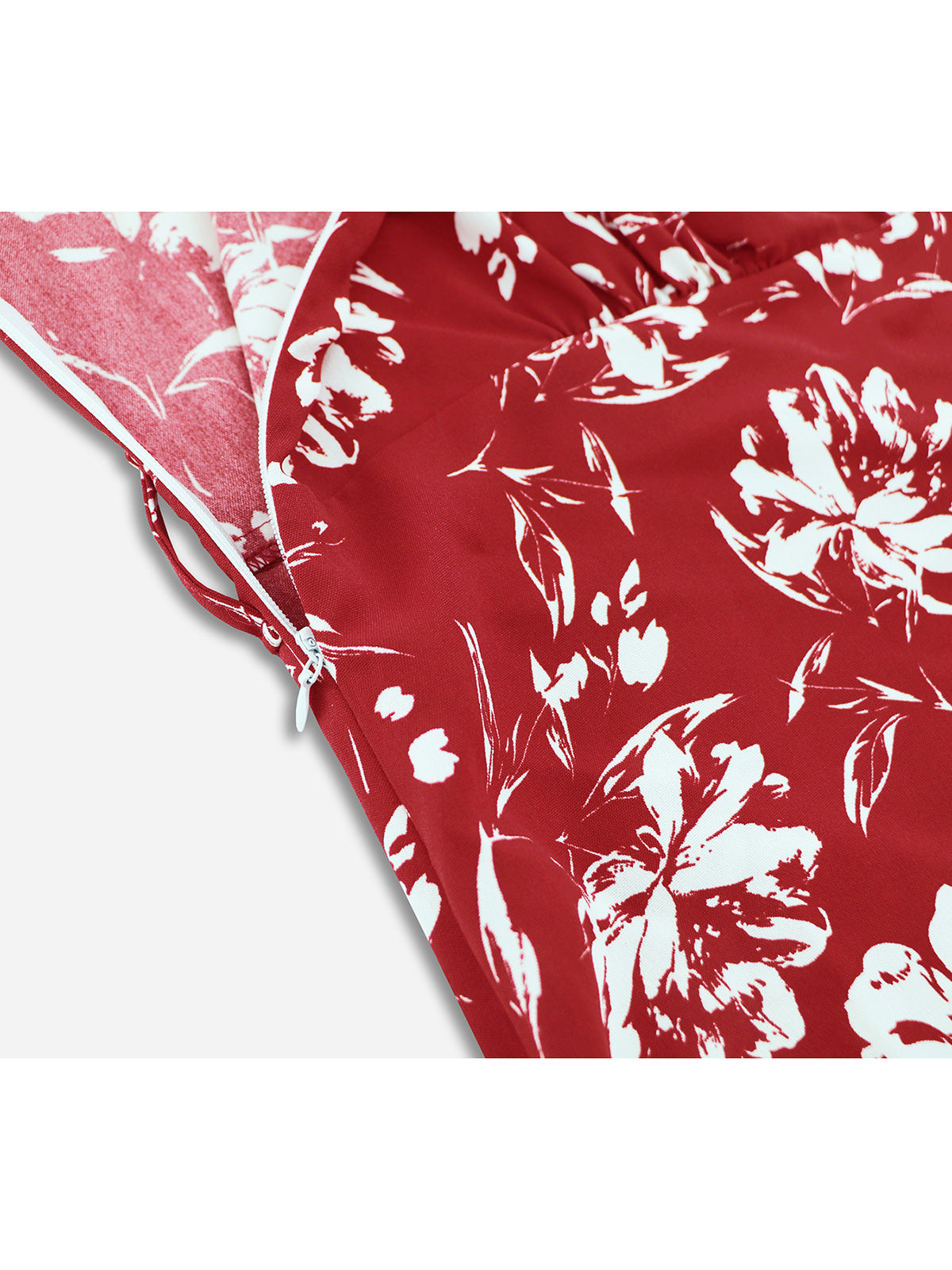 Sexy Spaghetti Strap Irregularity Flower Print Dress