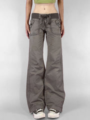 Vintage Low Drawstring Waist Jeans