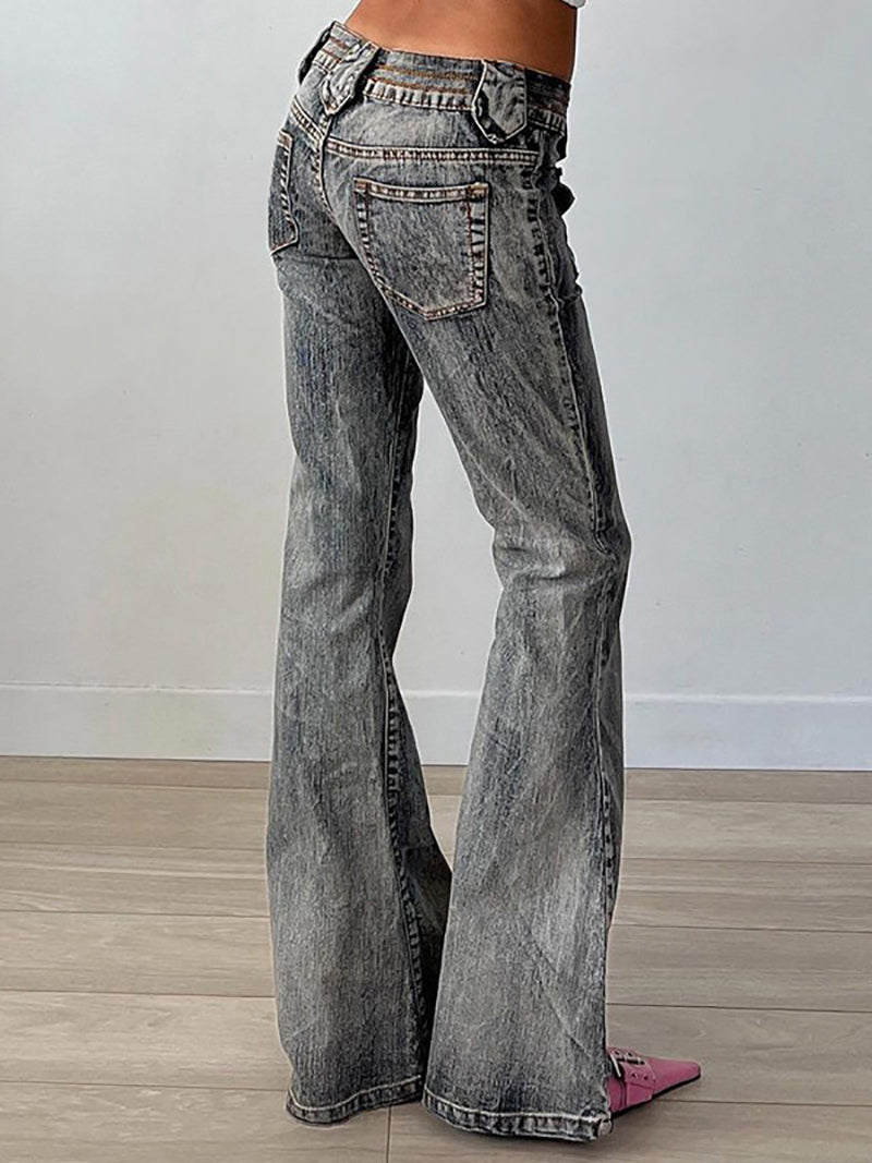 Vintage Low Waist Flared Jeans