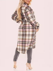 Fashion Plaid Casual Loose Jacket