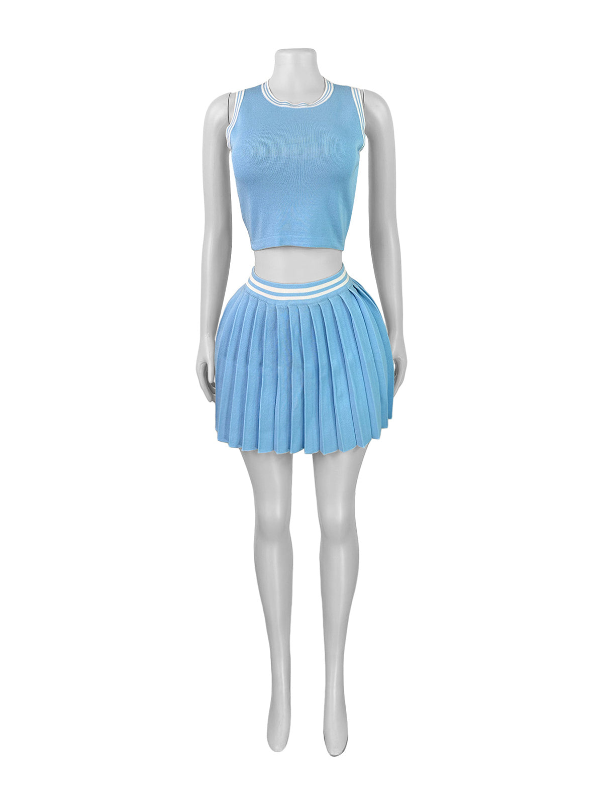 Tank Crop Top Mini Skirt Party Club 2 Piece Set