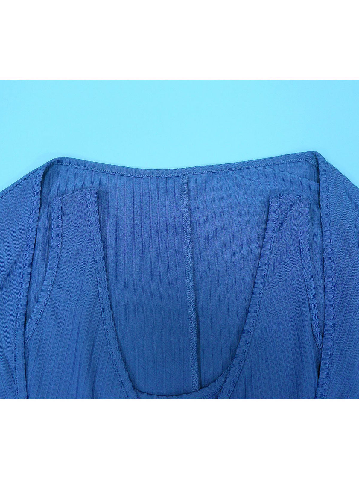 Casual Ribbed Jumpsuit Long Sleeve Cardigan Set