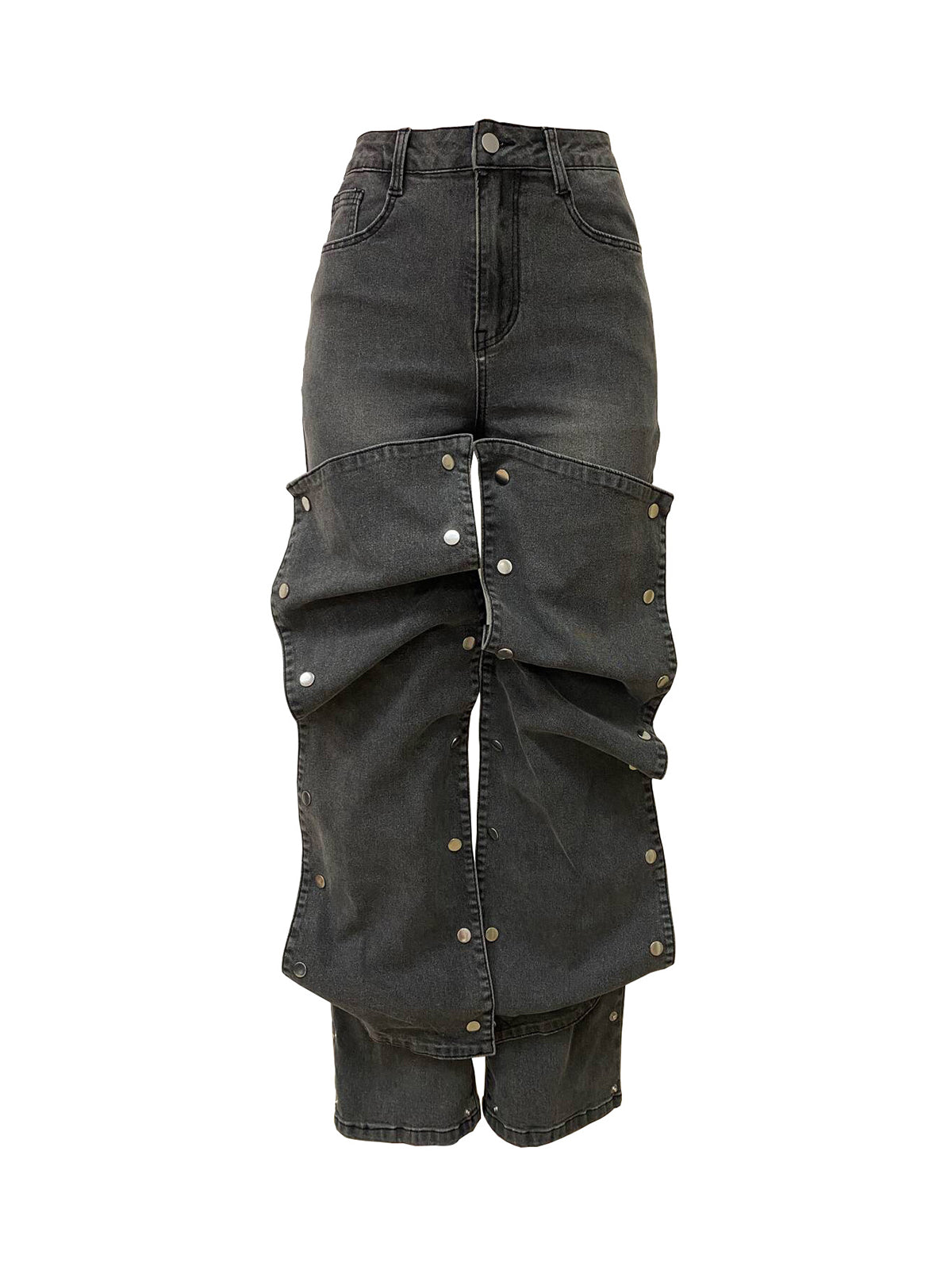Fashion Denim Decorate Loose Casual Jeans