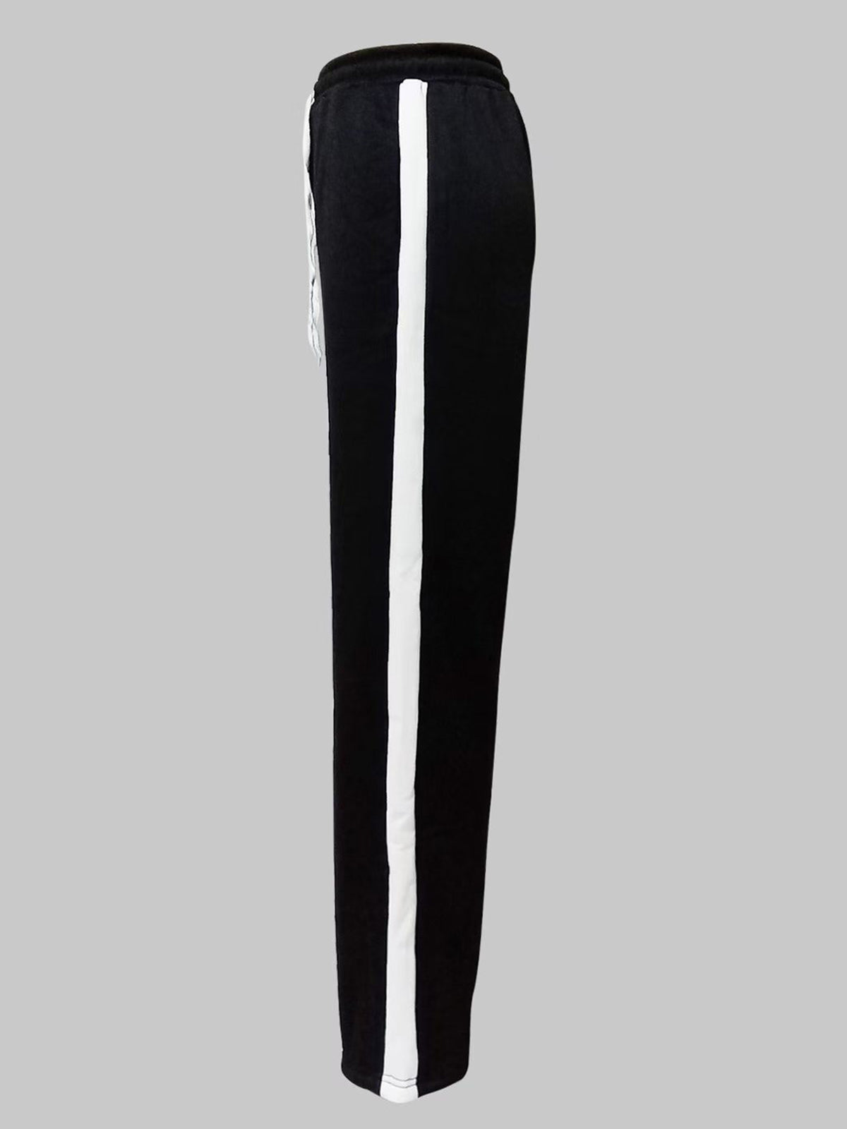 Fashion Stripe Detail High Waist Sweatpants