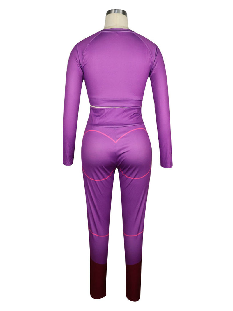 Crop Top Leggings Yoga Set Fitness Sports Suits